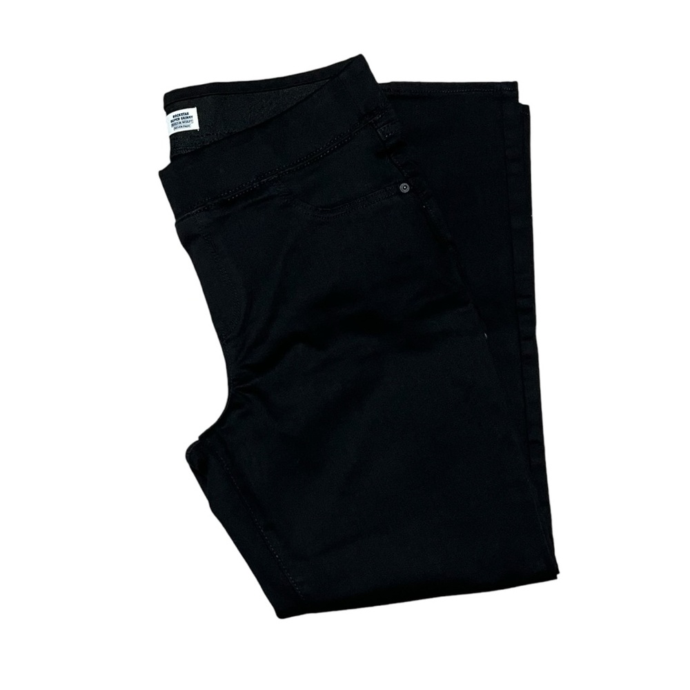 NWOT 14 Petite Old Navy Rock Star Super Skinny Denim Sculpting Black Jeans